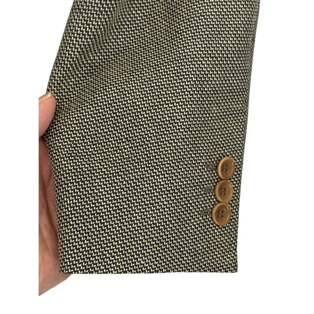 Canali Men’s Brown Tweed Blazer – EU 52 / US 42 – Silk Wool – Made in Italy